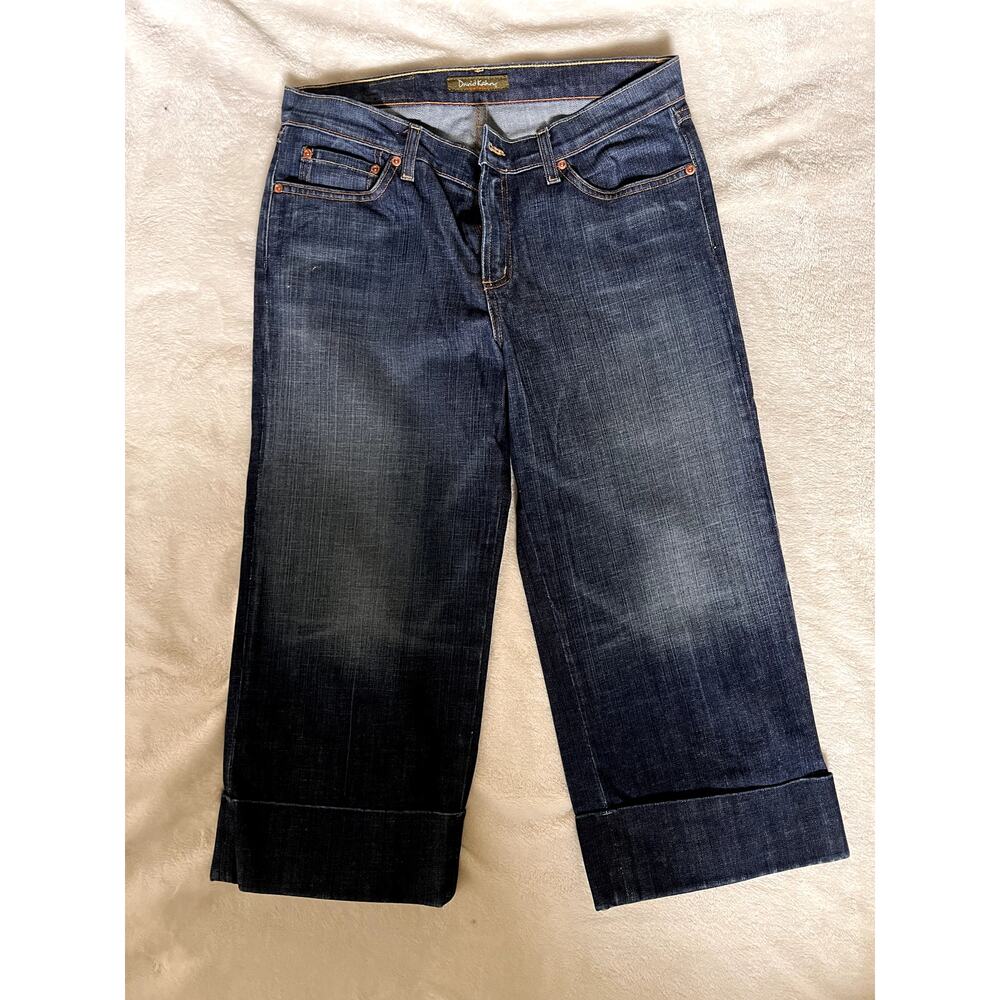 David Kahn Y2K Capri Wide Leg Jeans Size 8